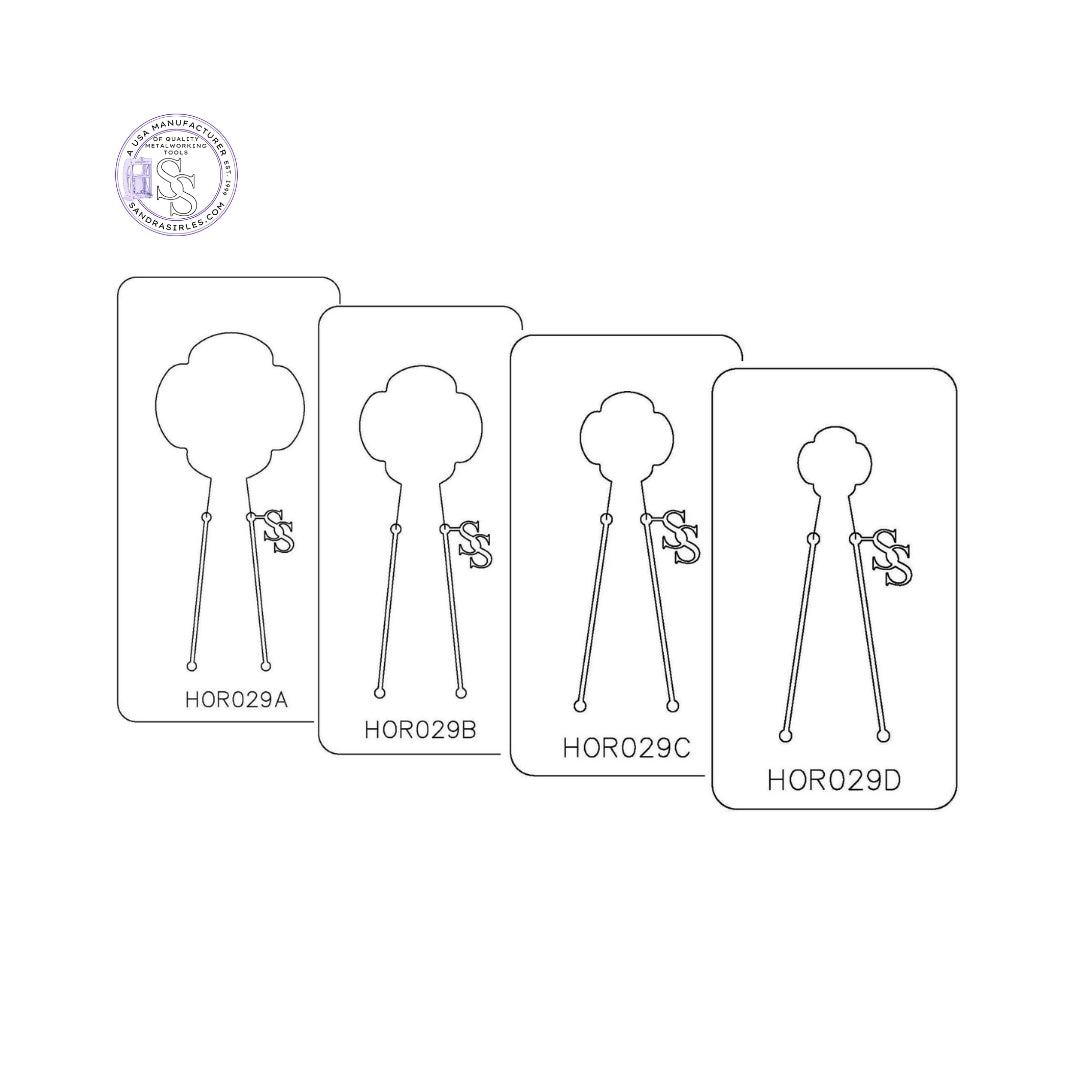 PANCAKE DIE HOR029 FLOWER 9 - 4 PETALS